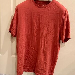J. Crew Men's Short Sleeve Red/orange blend  Tee
Size large